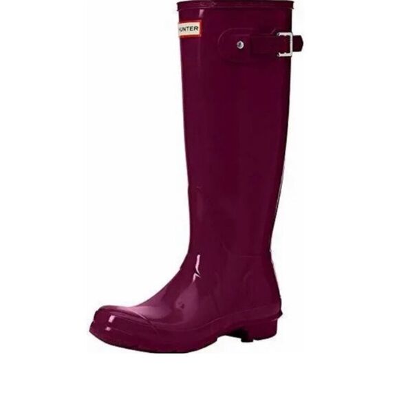 Hunter Tall Gloss Rain Boots women’s 8 - Picture 1 of 7